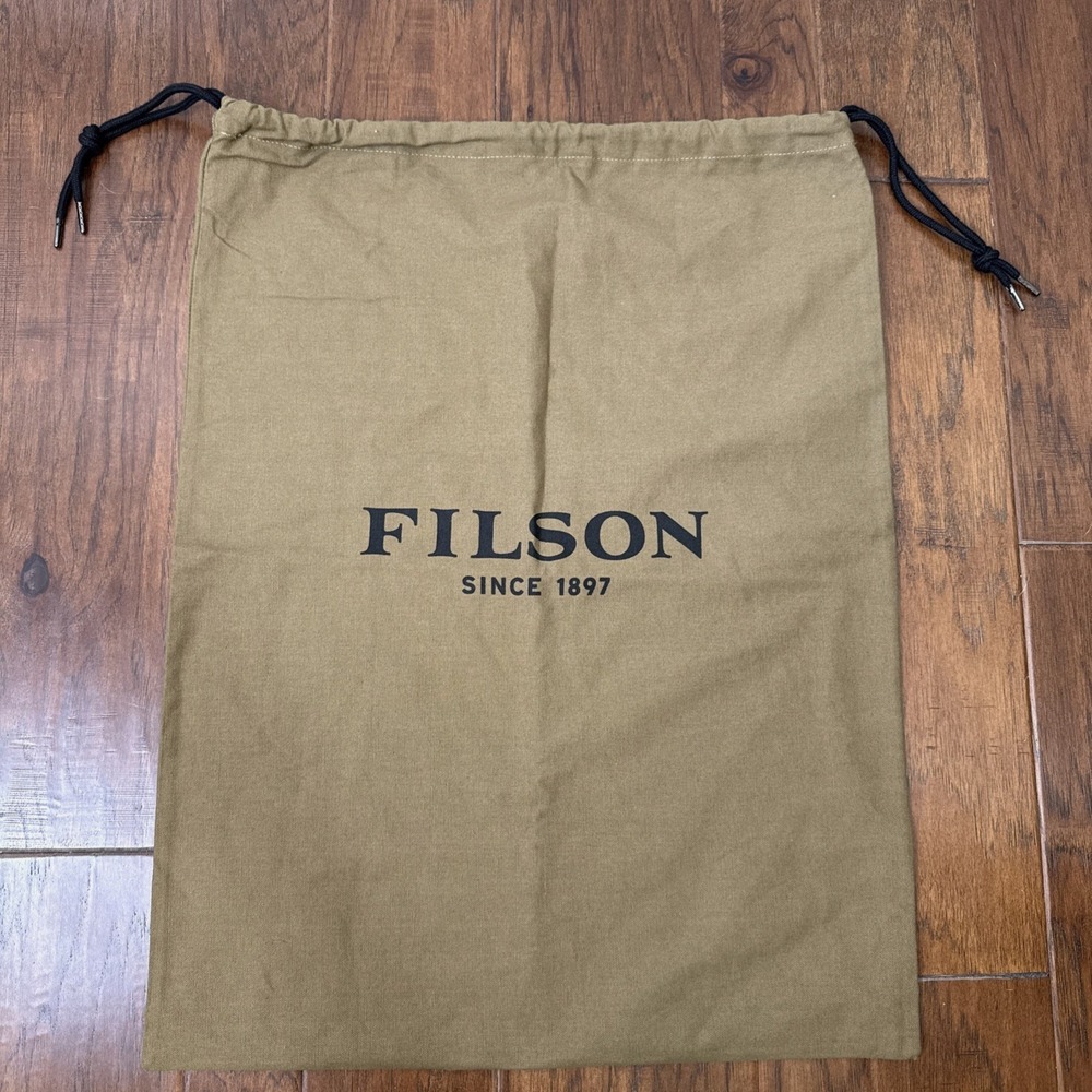 Filson Drawstring Bag Large Canvas 100% Cotton Storage Tote Dust Cover 20"x26.5"